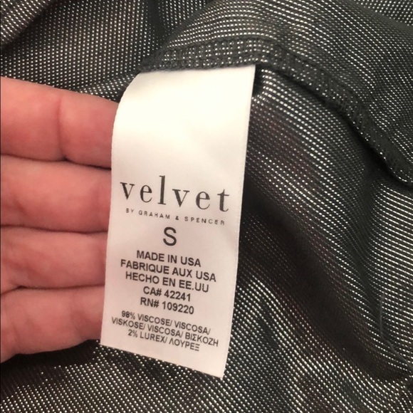 Velvet by Graham & Spencer Metallic Top Size S - Picture 10 of 15
